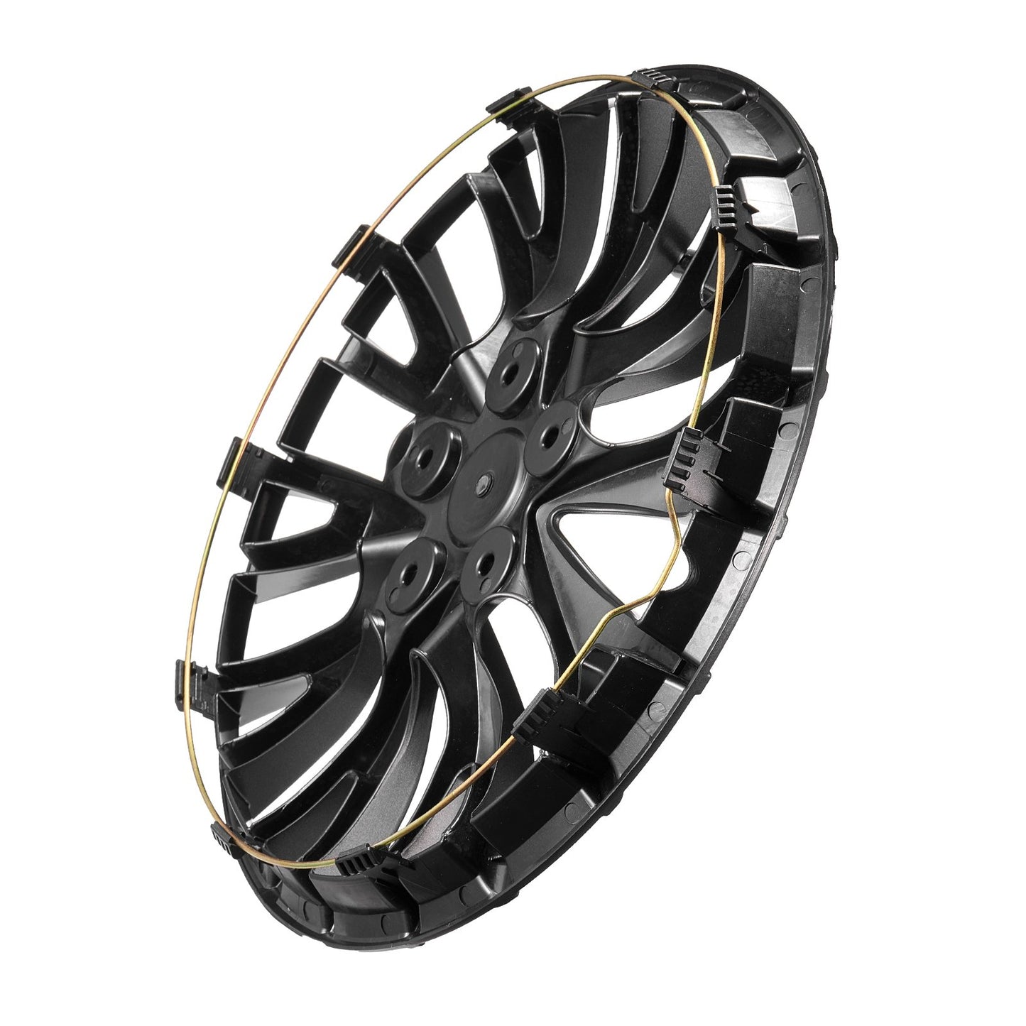 Radkappen, 16 Zoll Durchmesser, robuste und langlebige, kratzfeste Radkappe mit Schnappverschluss und Ventilbohrung, ABS- und PC-Radkappe mit hoher Steifigkeit und geringem Luftwiderstand, für alle Wetterbedingungen geeignet