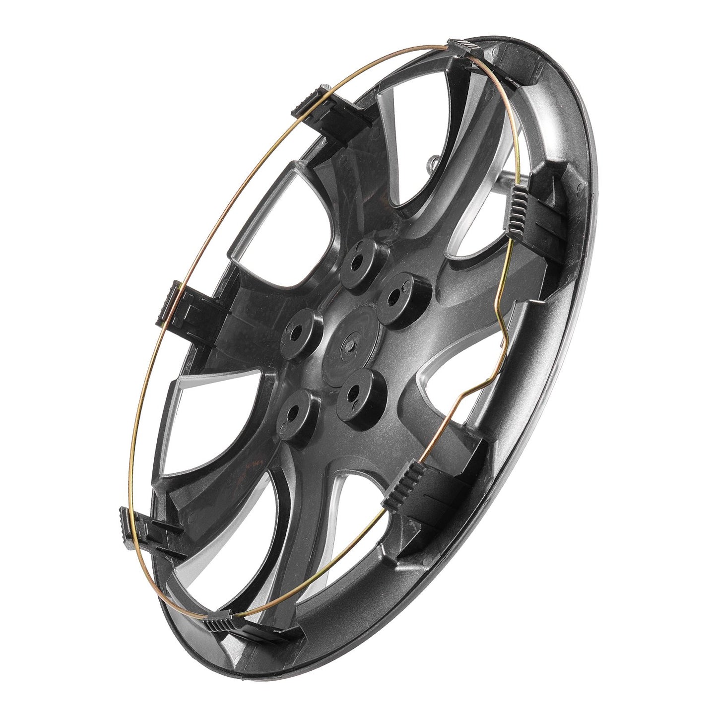 Radkappen, 16 Zoll Durchmesser, robuste und langlebige, kratzfeste Radkappe mit Schnappverschluss und Ventilbohrung, ABS- und PC-Radkappe mit hoher Steifigkeit und geringem Luftwiderstand, für alle Wetterbedingungen geeignet