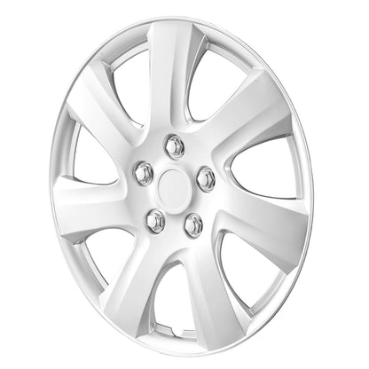 Radkappen, 16 Zoll Durchmesser, robuste und langlebige, kratzfeste Radkappe mit Schnappverschluss und Ventilbohrung, ABS- und PC-Radkappe mit hoher Steifigkeit und geringem Luftwiderstand, für alle Wetterbedingungen geeignet