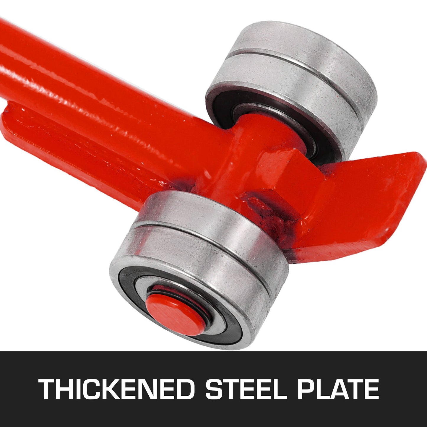 3T Brechstange, Tragkraft 6600 lbs (ca. 3000 kg), Stahl-Brechstange, robust, mit Rädern, 1,8 m langer Griff