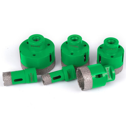 6-teiliges Diamant-Lochsägen-Set, Diamant-Lochsägen-Set 20/25/42/50/55/68 mm M14 Gewinde Lochsägenschneider für Granit, Carborundum und Keramik