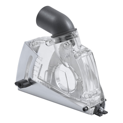 Cutting Dust Shroud for Angle Grinders, Universal 4-5 in Angle Grinder Dust Shroud with 6 Clamping Washers & 5 in Diamond Grinding Cup Wheel, Adjustable Cutting Depth, Connect to Vacuum Cleaner