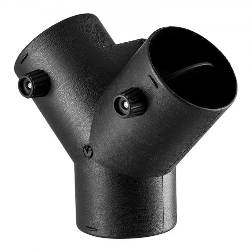 Dieselheizungsanschluss, 75-mm-Dieselheizungs-Kanalanschluss-Zubehör, 3-Wege-Y-Abzweig-Dieselheizungs-Entlüftungskanal mit 2 um 90° drehbaren Ventilen, schwarze Verbindungsstücke für 2-kW-, 5-kW- und 8-kW-Heizungen