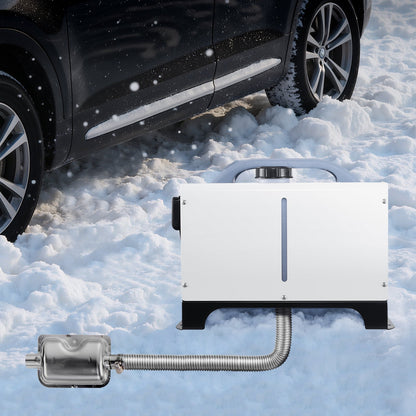 Abgasschlauch, 1980 mm Edelstahl-Abgasschlauch, flexibles Abgasrohr für Dieselheizungen mit 2 Schlauchschellen, Abgasschlauch-Set, Zubehör für Dieselheizungen mit 2 kW, 5 kW und 8 kW