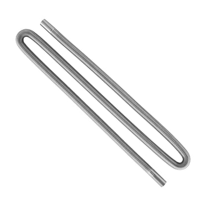 Abgasschlauch, 1980 mm Edelstahl-Abgasschlauch, flexibles Abgasrohr für Dieselheizungen mit 2 Schlauchschellen, Abgasschlauch-Set, Zubehör für Dieselheizungen mit 2 kW, 5 kW und 8 kW