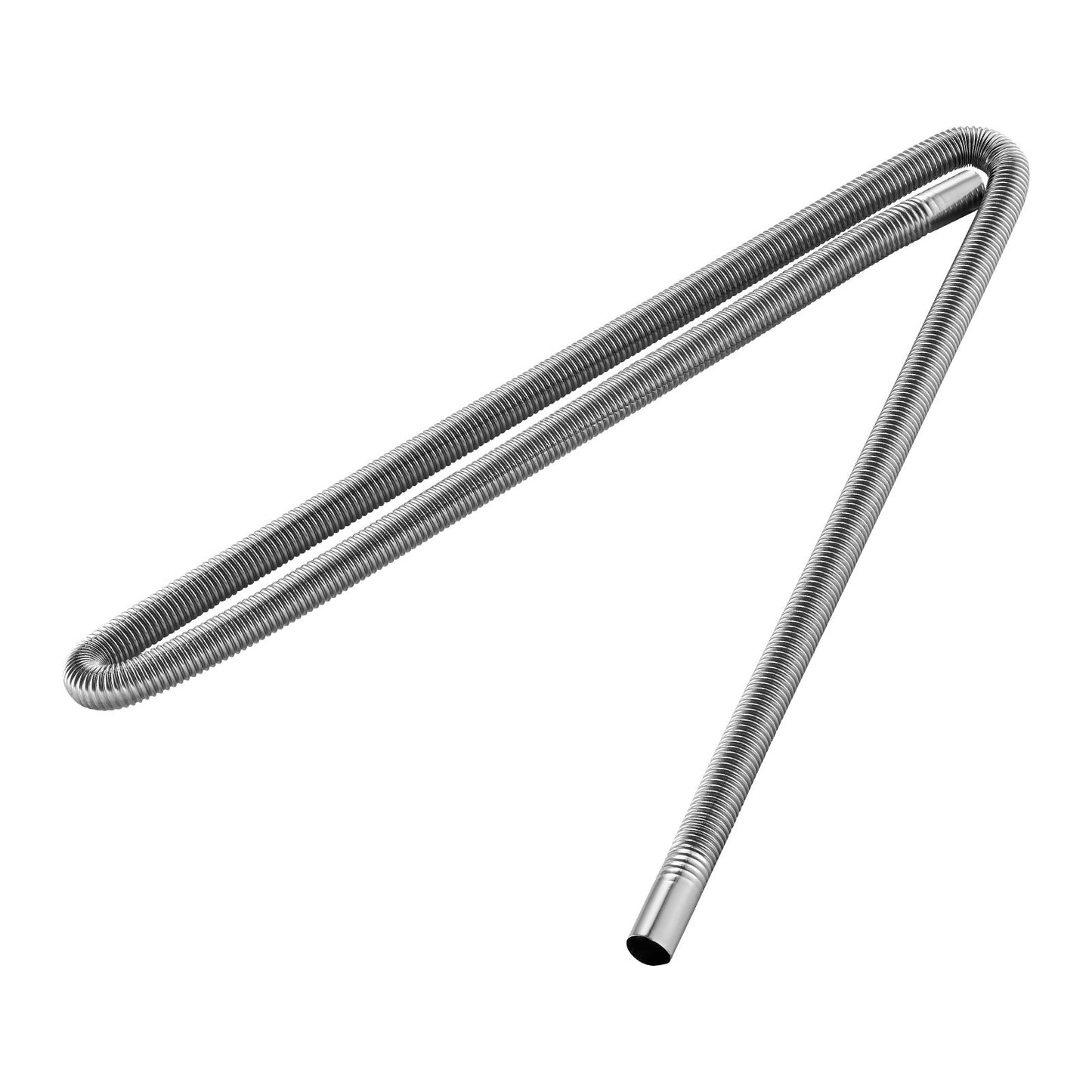 Abgasschlauch, 1980 mm Edelstahl-Abgasschlauch, flexibles Abgasrohr für Dieselheizungen mit 2 Schlauchschellen, Abgasschlauch-Set, Zubehör für Dieselheizungen mit 2 kW, 5 kW und 8 kW