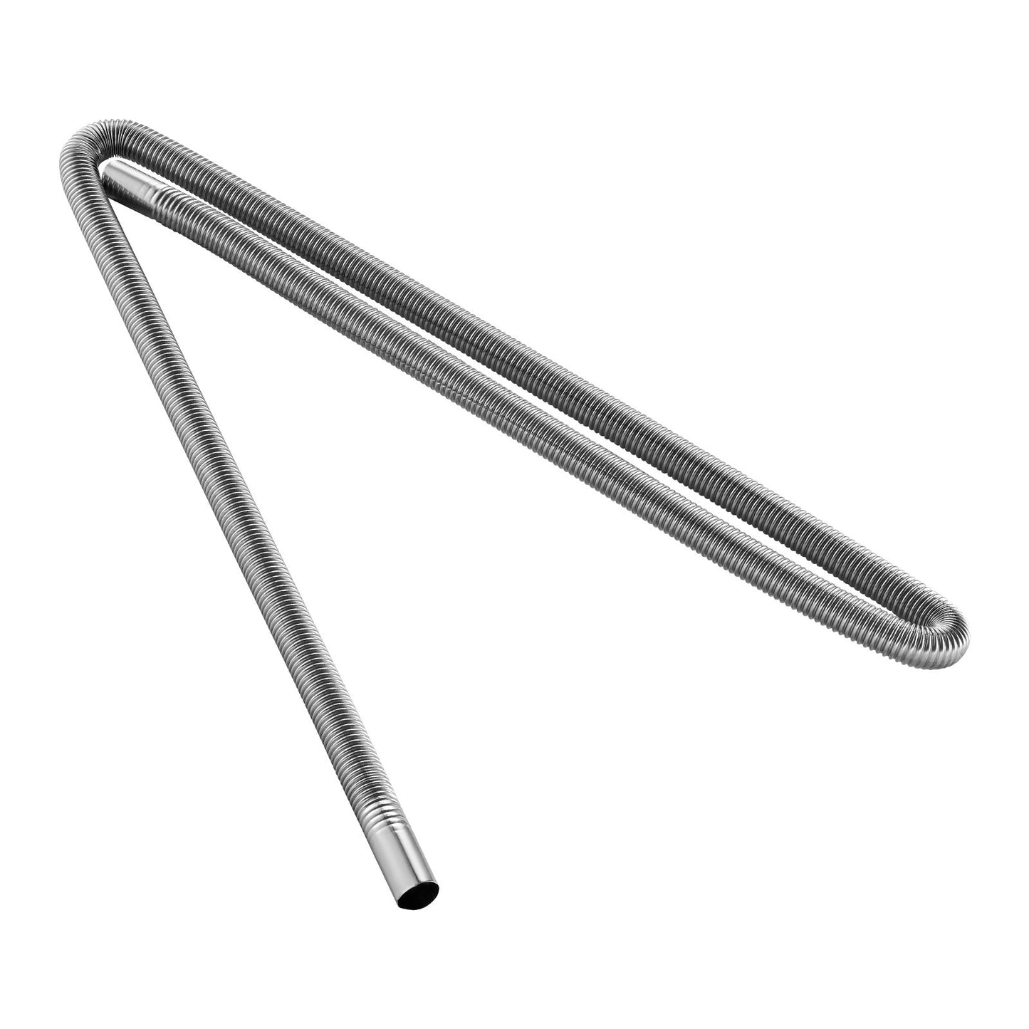 Abgasschlauch, 1980 mm Edelstahl-Abgasschlauch, flexibles Abgasrohr für Dieselheizungen mit 2 Schlauchschellen, Abgasschlauch-Set, Zubehör für Dieselheizungen mit 2 kW, 5 kW und 8 kW