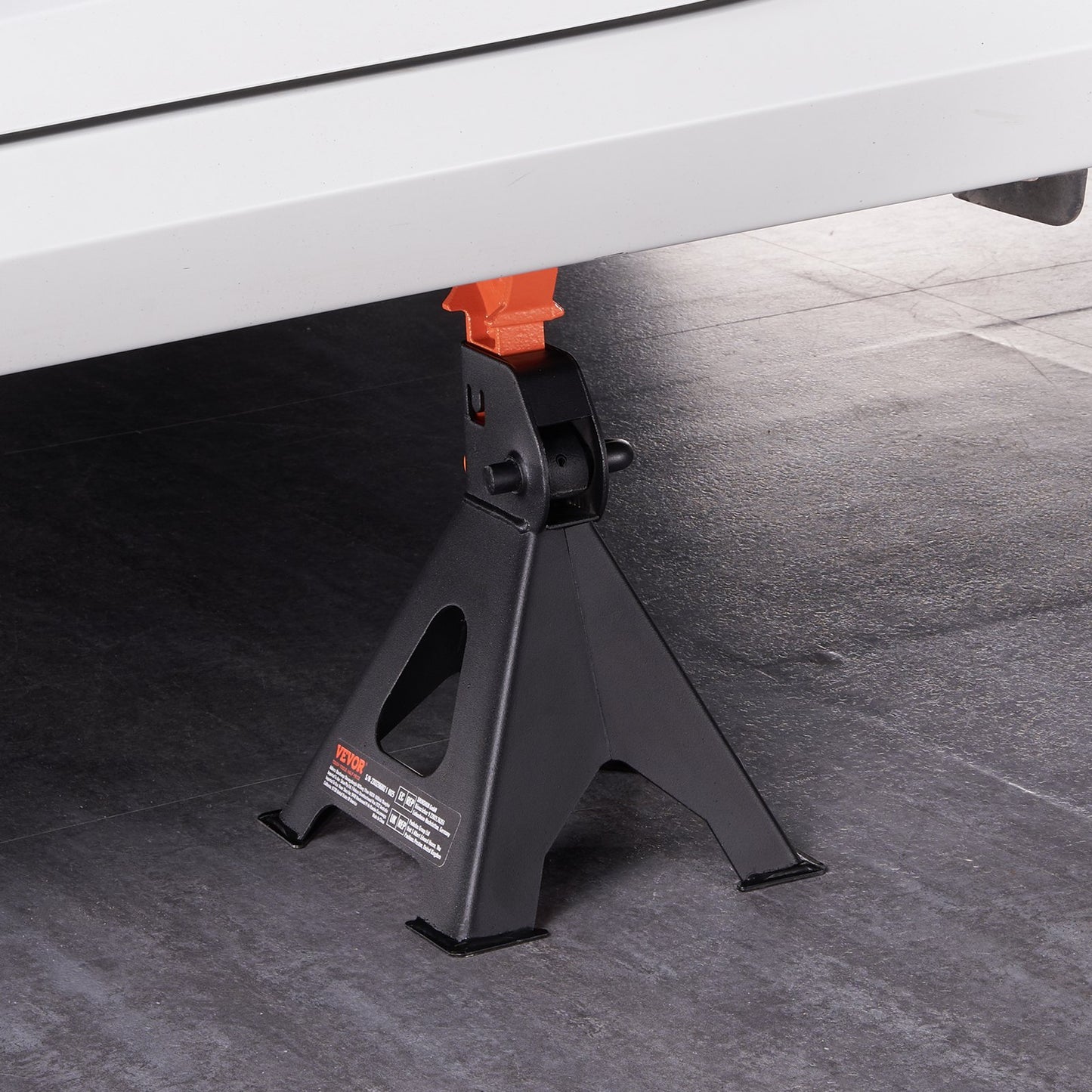 Jack Stands, 3 Ton (6,000 lbs) Capacity Car Jack Stands, 10.8-16.3 inch Adjustable Height, for lifting SUV, Pickup Truck, Car and UTV/ATV, Red, 1 Pair