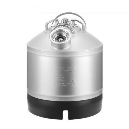 Reinigungsset für Bierleitungen (6,5 l) mit D-Kupplung und Gummifuß, geeignet für Bierleitungen, aus Edelstahl 304