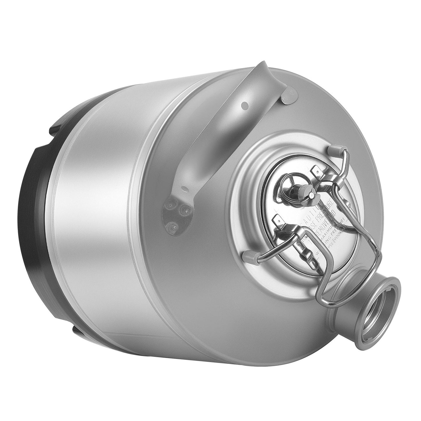 Reinigungsset für Bierleitungen (6,5 l) mit D-Kupplung und Gummifuß, geeignet für Bierleitungen, aus Edelstahl 304