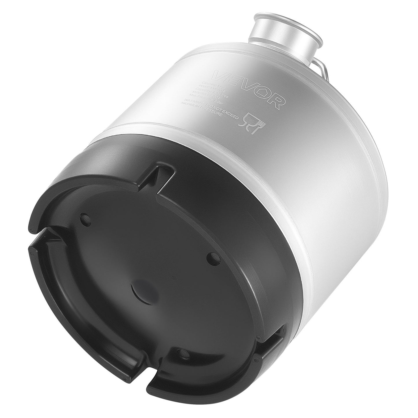 Reinigungsset für Bierleitungen (6,5 l) mit D-Kupplung und Gummifuß, geeignet für Bierleitungen, aus Edelstahl 304