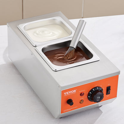 Chocolate Tempering Machine Chocolate Melting Pot 4.1 kg 2 Tanks