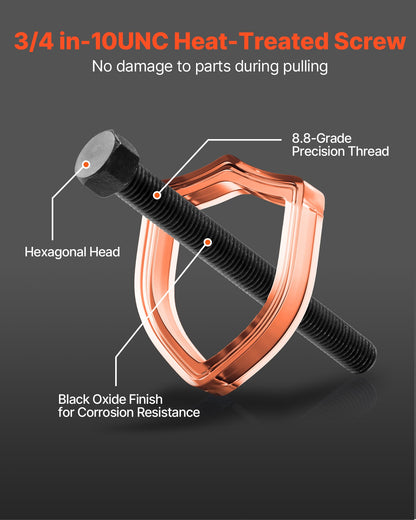 Radlager-Auszieher-Set, 23-teilig, für den Aus- und Einbau von Radlagern an Vorderrädern, inklusive Gleitschraube, Buchsen, Hülsen und Aufbewahrungskoffer
