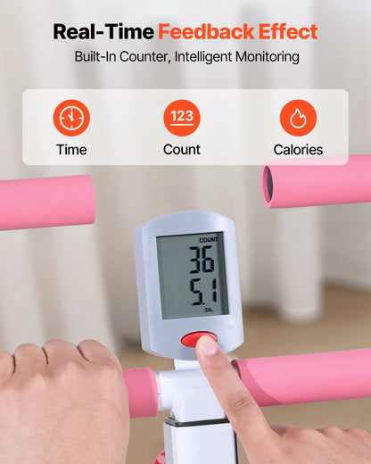 Squat Machine, Deep Squat Rowing Machine for Home, Easy Setup & Foldable Exercise Equipment, Glute Trainer Machine with 3 High-Strength Resistance Bands, Glutes & Leg Home Workout Machine, White