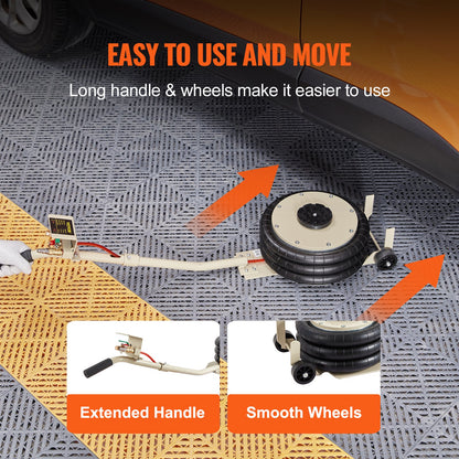 Triple Bag Air Jack 3 Ton/6600 lbs Pneumatic Jack for Car SUV Lifting