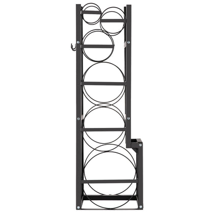 Refrigerant Tank Rack with 1x50lb, 2x30lb and 3 Small Bottles Cylinder Tank Rack, 48.5x15x11 inch Refrigerant Cylinder Rack Gas Cylinder Racks and Holders for Gas Oxygen Nitrogen Storage