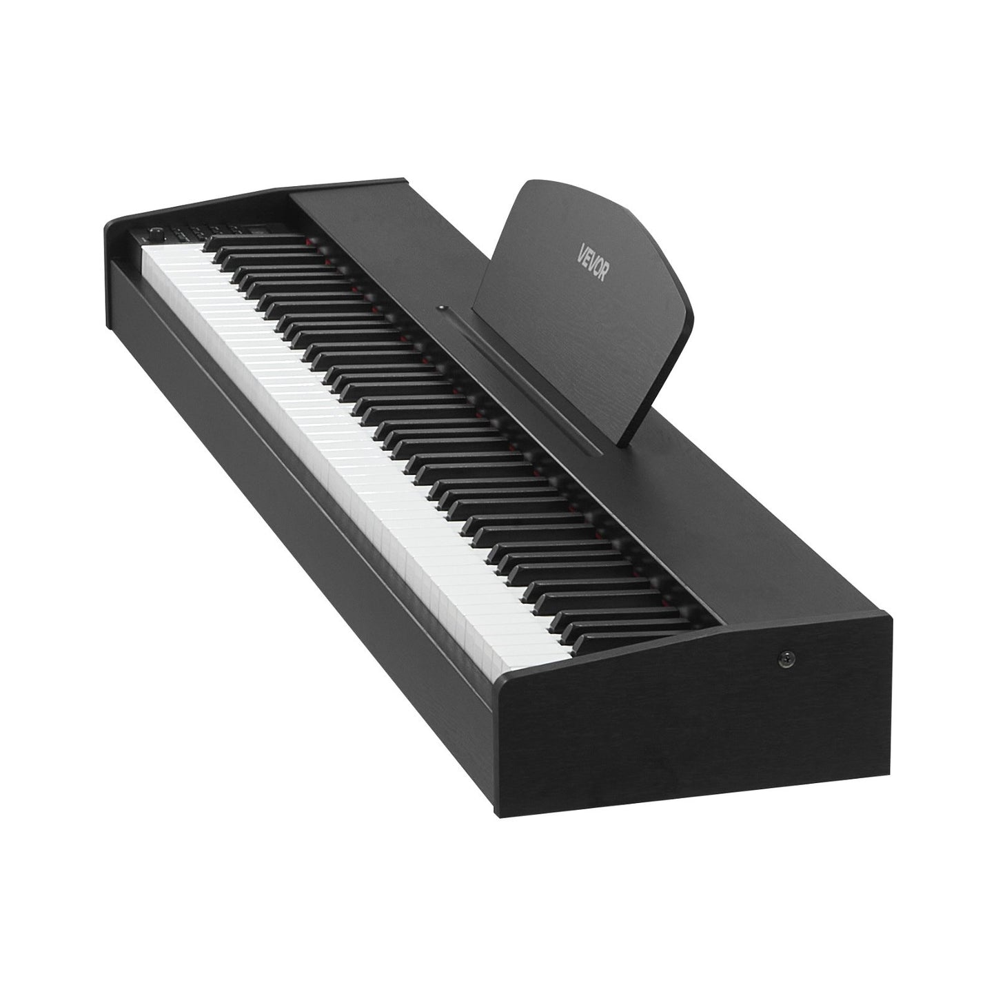 Gewichtetes Digitalpiano, 88 Tasten, vollgewichtet, mit Dual-Keyboard und Lautsprechern, Sustain-Pedal, Aufnahmefunktion, 238 Klangfarben, kabelloser Verbindung, für Anfänger, ohne Ständer