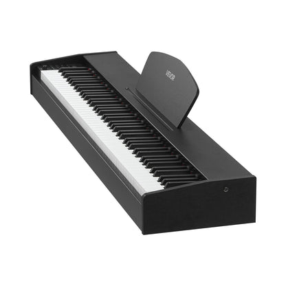 Gewichtetes Digitalpiano, 88 Tasten, vollgewichtet, mit Dual-Keyboard und Lautsprechern, Sustain-Pedal, Aufnahmefunktion, 238 Klangfarben, kabelloser Verbindung, für Anfänger, ohne Ständer