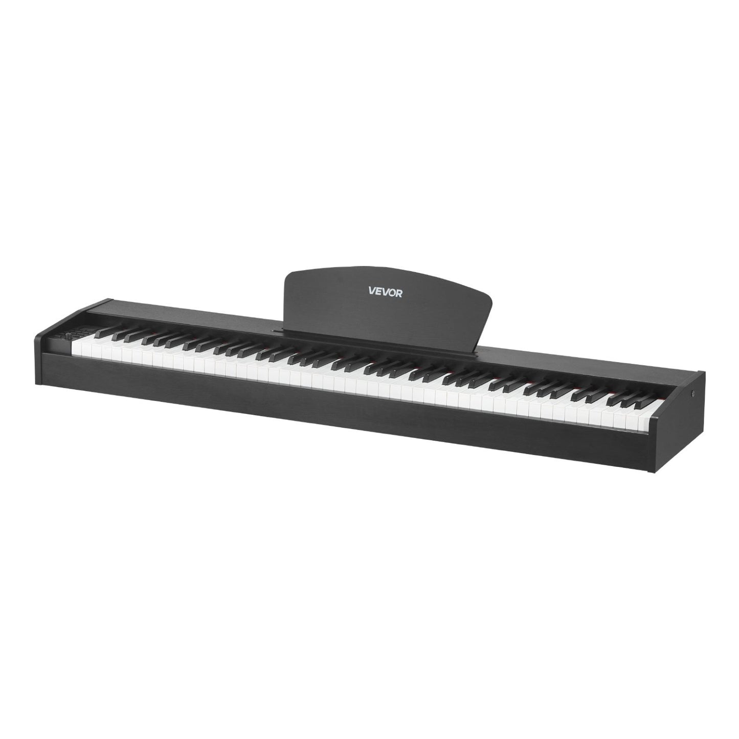 Gewichtetes Digitalpiano, 88 Tasten, vollgewichtet, mit Dual-Keyboard und Lautsprechern, Sustain-Pedal, Aufnahmefunktion, 238 Klangfarben, kabelloser Verbindung, für Anfänger, ohne Ständer