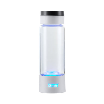 Hydrogen Water Bottle Generator, 380 ml/ 379.9 g Capacity Portable Hydrogen Water Maker, SPE Technology Hydrogen Rich Water Ionizer Machine with Nasal Inhalation Tube and Self-Cleaning