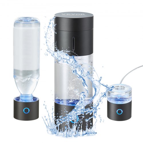 Wasserstoff-Wasserflaschengenerator, 230 ml / 229,6 g Fassungsvermögen, tragbarer Wasserstoff-Wasserstoff-Hersteller, SPE-Technologie, wasserstoffreiches Wasserionisierungsgerät mit Naseninhalationsschlauch und Selbstreinigungsfunktion