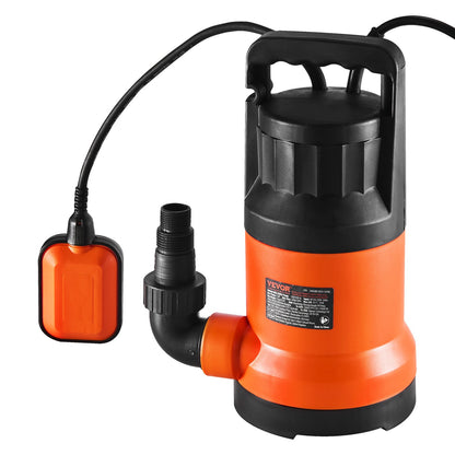 Tauchpumpe, Sumpfpumpe, 400 W, 2510 GPH/9506 LPH, 26 ft/7,9 m Förderhöhe