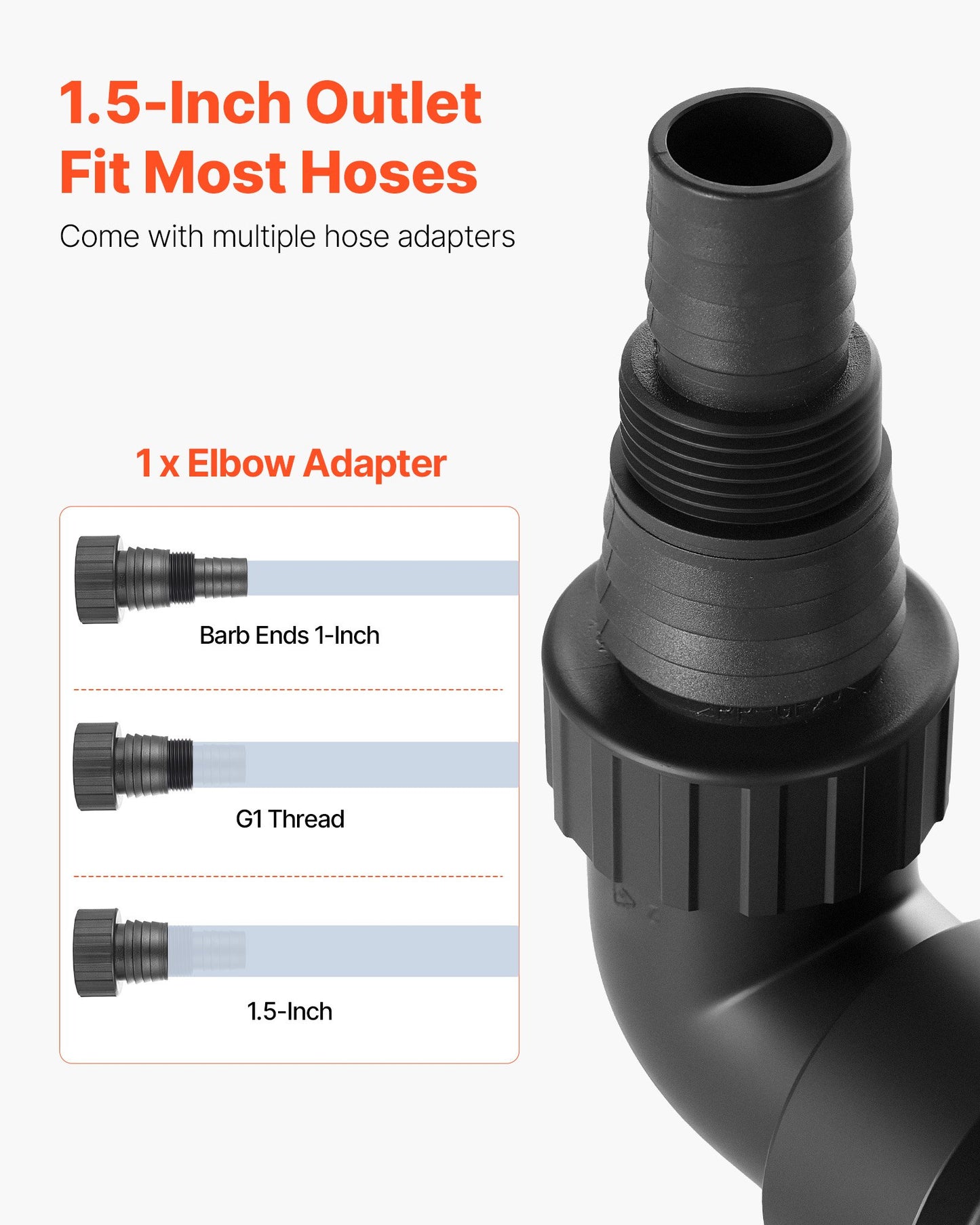 710-W-Tauchpumpe, 20.000 l/h, Edelstahl-Tauchpumpe für Abwasser, Schmutzwasser und Frischwasser mit automatischem Schwimmerschalter, langem Kabel, max. Förderhöhe 9 m, für Pools, Gärten, Teiche und überflutete Bereiche