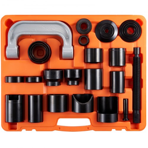 Ball Joint Press Kit, 23 pcsTool Kit, C-press Ball joint Remove and Install Tools, for Most 2WD and 4WD Cars, Heavy Duty Ball Joint Repair Kit for Automotive Repairing