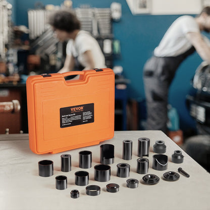 Ball Joint Press Kit, 23 pcsTool Kit, C-press Ball joint Remove and Install Tools, for Most 2WD and 4WD Cars, Heavy Duty Ball Joint Repair Kit for Automotive Repairing