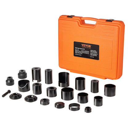 Ball Joint Press Kit, 23 pcsTool Kit, C-press Ball joint Remove and Install Tools, for Most 2WD and 4WD Cars, Heavy Duty Ball Joint Repair Kit for Automotive Repairing