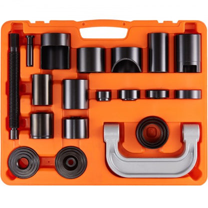 Ball Joint Press Kit, 21 pcsTool Kit, C-press Ball joint Remove and Install Tools, for Most 2WD and 4WD Cars, Heavy Duty Ball Joint Repair Kit for Automotive Repairing
