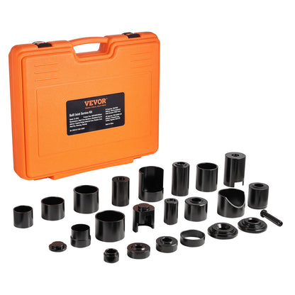 Ball Joint Press Kit, 25 pcsTool Kit, C-press Ball joint Remove and Install Tools, for Most 2WD and 4WD Cars, Heavy Duty Ball Joint Repair Kit for Automotive Repairing