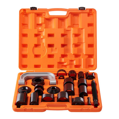 Ball Joint Press Kit, 25 pcsTool Kit, C-press Ball joint Remove and Install Tools, for Most 2WD and 4WD Cars, Heavy Duty Ball Joint Repair Kit for Automotive Repairing