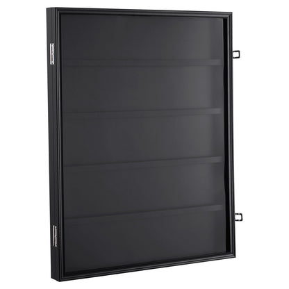 Vitrine für 35 bewertete Sportkarten, 61,7 x 77,5 x 5,3 cm (24,3 x 30,5 x 2,1 Zoll), Baseballkarten-Displayrahmen mit 98 % UV-Schutz durch klares PC-Glas, abschließbarer Wandschrank für Sammelkarten aus den Bereichen Fußball, Basketball und Hockey