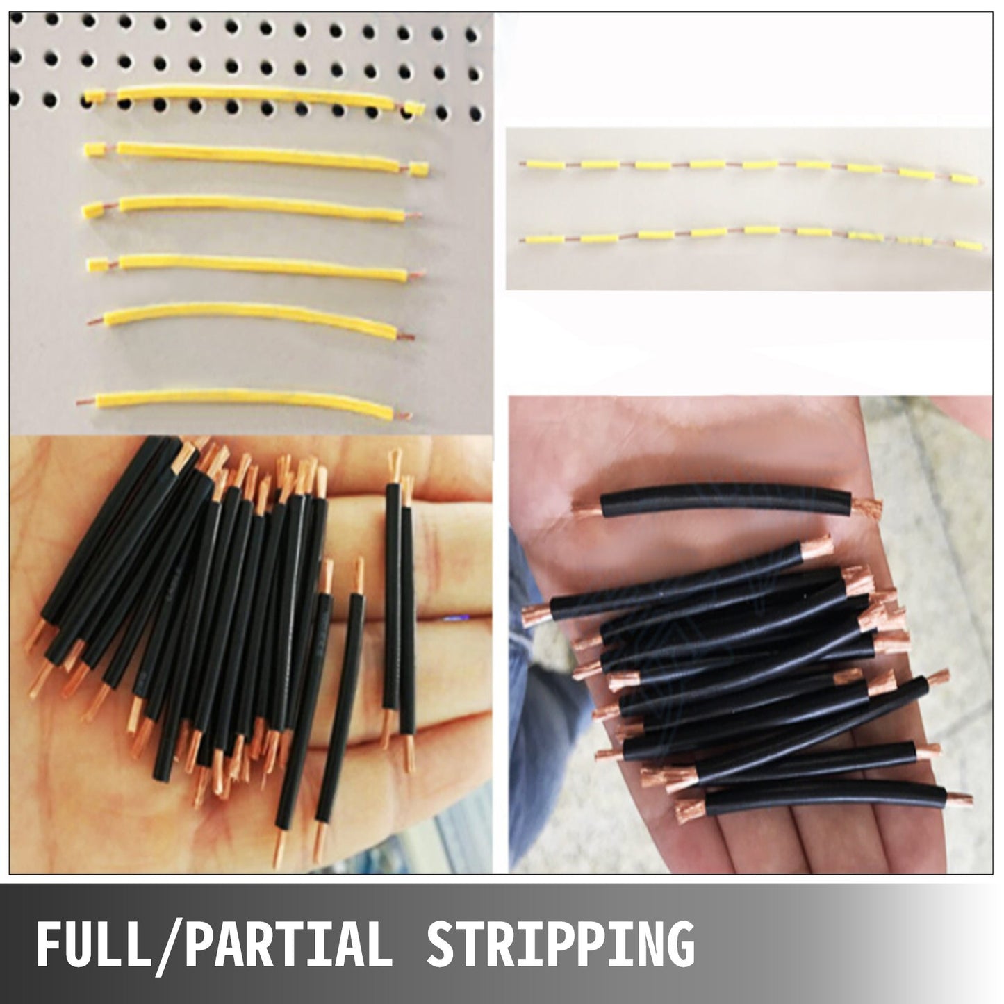 Automatic Wire Stripper Machine 300V, Computerized Wire Stripping and Peeling Machine, Wire Stripping Tool with Straightener and Collection Plate for 0.1-10 Square Milimeters Wires