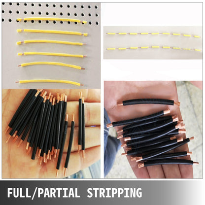 Automatic Wire Stripper Machine 300V, Computerized Wire Stripping and Peeling Machine, Wire Stripping Tool with Straightener and Collection Plate for 0.1-10 Square Milimeters Wires