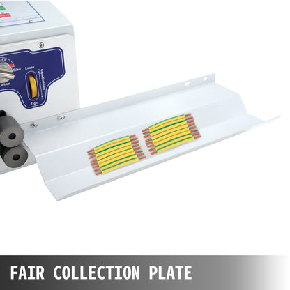 Automatic Wire Stripper Machine 300V, Computerized Wire Stripping and Peeling Machine, Wire Stripping Tool with Straightener and Collection Plate for 0.1-10 Square Milimeters Wires