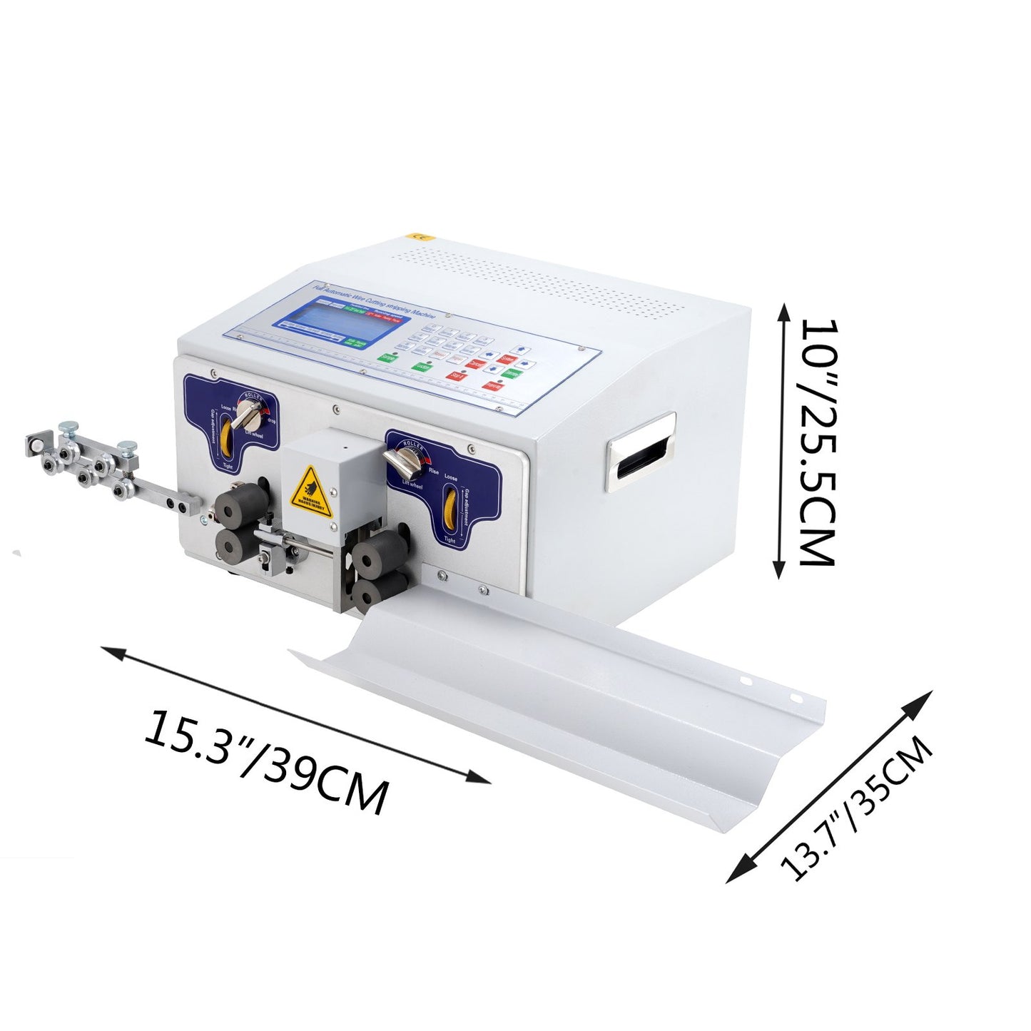 Automatic Wire Stripper Machine 300V, Computerized Wire Stripping and Peeling Machine, Wire Stripping Tool with Straightener and Collection Plate for 0.1-10 Square Milimeters Wires