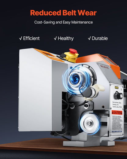 Metalldrehmaschine, 220 x 1000 mm (8,7 x 39 Zoll), Präzisions-Tischdrehmaschine mit automatischem Vorschub, variabler Drehzahl von 0–2500 U/min, 1250-W-Bürstenlosmotor, für die Bearbeitung von Präzisionsteilen aus Weichmetallen, Holz und Kunststoffen