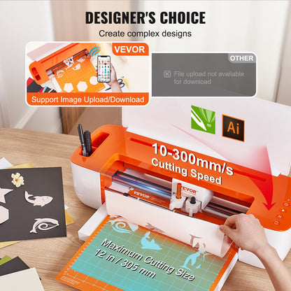 Vinylschneider, Bluetooth-fähig, kompatibel mit iOS, Android, Windows und Mac, zahlreiche Designs inklusive, für die Gestaltung individueller Karten und Wohnaccessoires