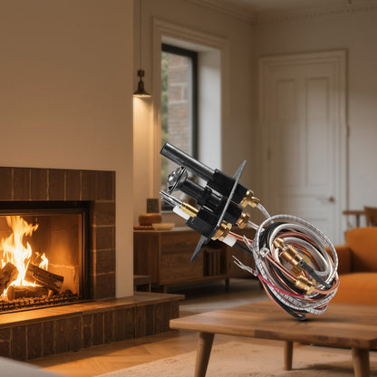 Gaszündflammen-Baugruppe, OE 69L17, 69L1701, 904405, J4117, 108084-02, Kamin-Gaszündflammen-Bausatz, Ersatz für Erdgaszündung, kompatibel mit Lennox-, Superior- und Astria-Modellen, Schwarz