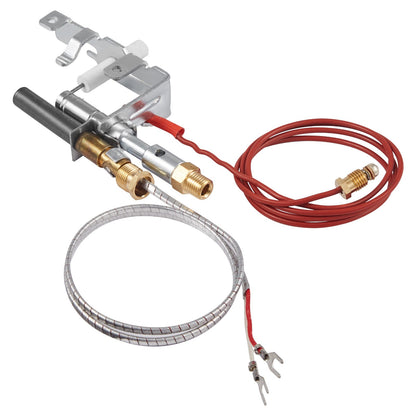 Gas Pilot Assembly, OE 14D0477, LPG8404, SRV14D0477 Fireplace Gas Pilot Assembly Kit, LPG Ignition Replacement, Compatible with Lexington Forge, Majestic, Martin, Monessen Models