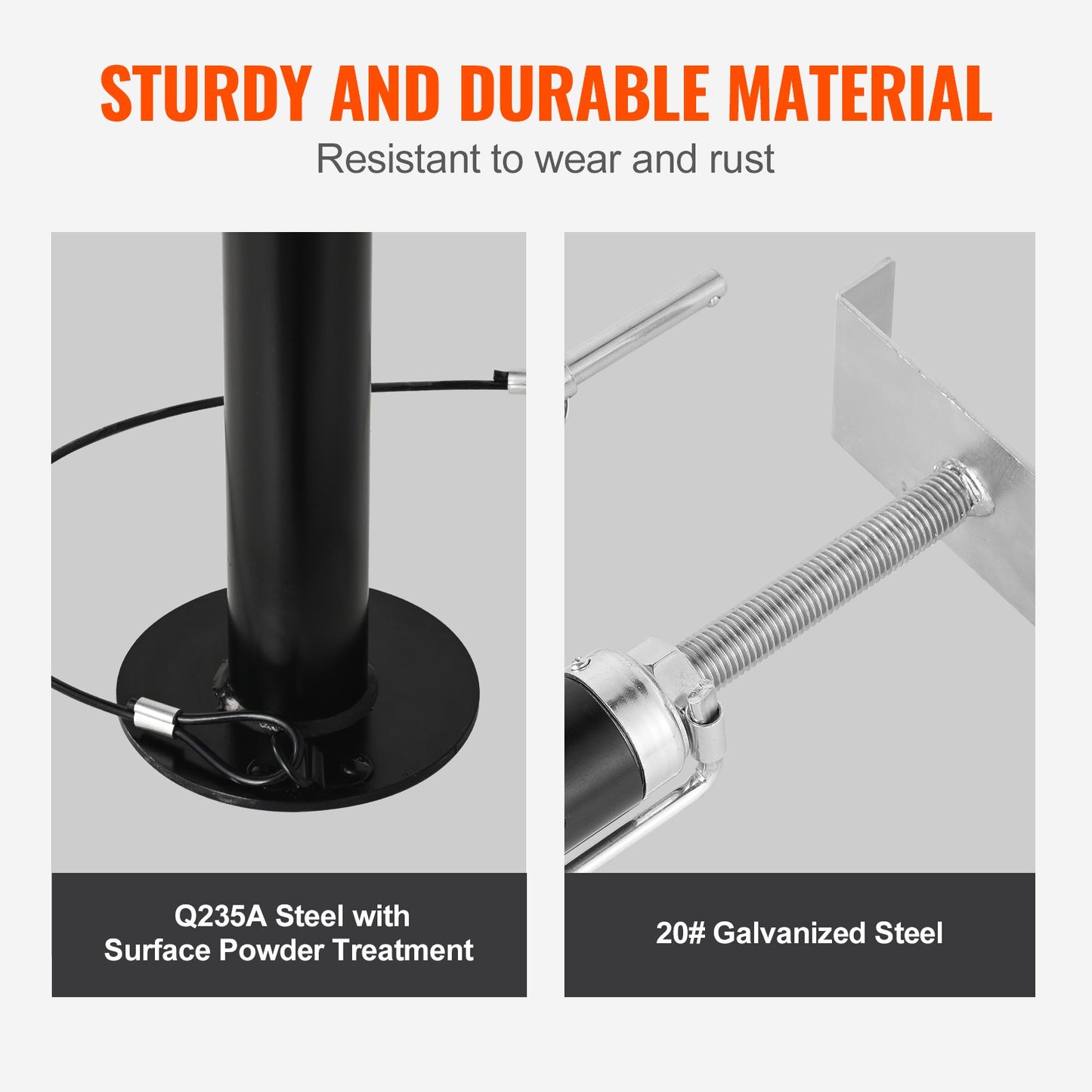 RV Slide Out Support Jacks, 5000 lbs Capacity Each Slide Out Stabilizer, Adjusts from 20"-48" Camper Slide Out Support Jacks, Heavy-duty Slide out Stabilizers for RV, Camper and Travel Trailer
