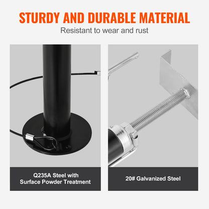 RV Slide Out Support Jacks, 5000 lbs Capacity Each Slide Out Stabilizer, Adjusts from 20"-48" Camper Slide Out Support Jacks, Heavy-duty Slide out Stabilizers for RV, Camper and Travel Trailer