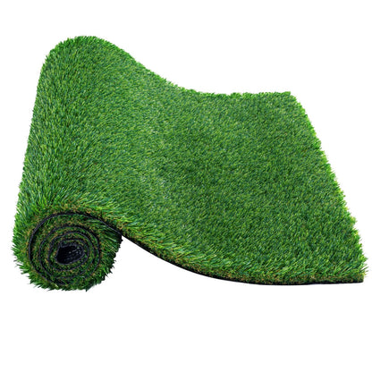 Artifical Grass, 0.9 x 1.5 m Rug Green Turf, 35mm Fake Door Mat Outdoor Patio Lawn Decoration, Easy to Clean with Drainage Holes, Perfect For Multi-Purpose Home Indoor Entryway Scraper Dog Mats