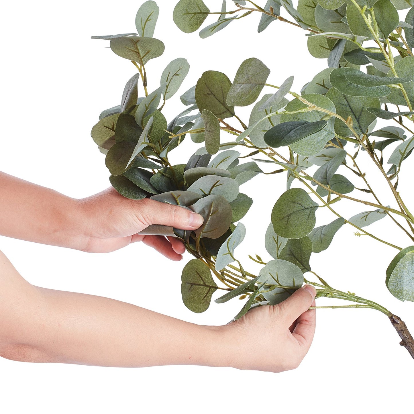 Artificial Eucalyptus Tree, 1.8 m Tall Faux Plant, Secure PE Material & Anti-Tip Tilt Protection Low-Maintenance Plant, Lifelike Green Fake Potted Tree for Home Office Decor Indoor Outdoor