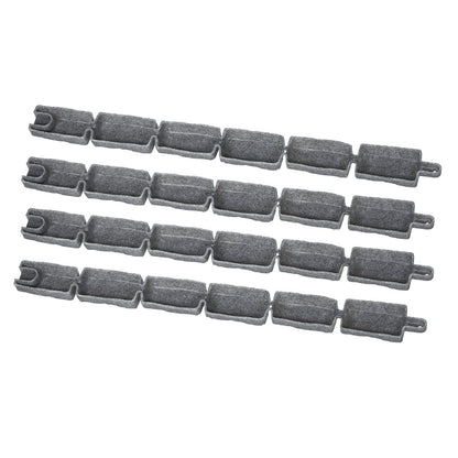 Faux Stone Landscape Edging, 46.4 x 2.2 in Realistic Lawn Edging, Flexible Brick-Sized Garden Edging Border with Anchoring Spikes, Fade-Resistant Yard Edging for Driveways Walkway Grey