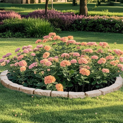 Faux Stone Landscape Edging, 46.4 x 2.2 in Realistic Lawn Edging, Flexible Brick-Sized Garden Edging Border with Anchoring Spikes, Fade-Resistant Yard Edging for Driveways Walkway Brown