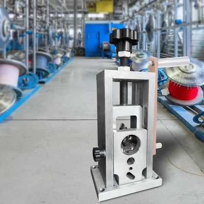 Wire Stripping Machine, 1.5-40 mm Drill Powered, Manual Copper Stripper w Heat Treated Steel Ultra Long Lasting Blade, Compact & Portable for Scrap Cable Peeling Recycling