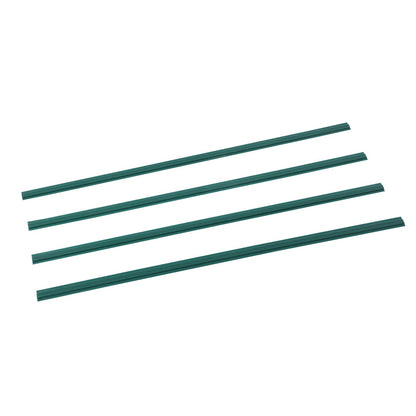 Bottom Locking Privacy Slats, Double-Wall Vertical Bottom-Locking Slats with Wings for Chain-Link Fence, High-Density HDPE Chain Link Slats Ideally Fit 4' High Fence for Garden and Farm(Green)